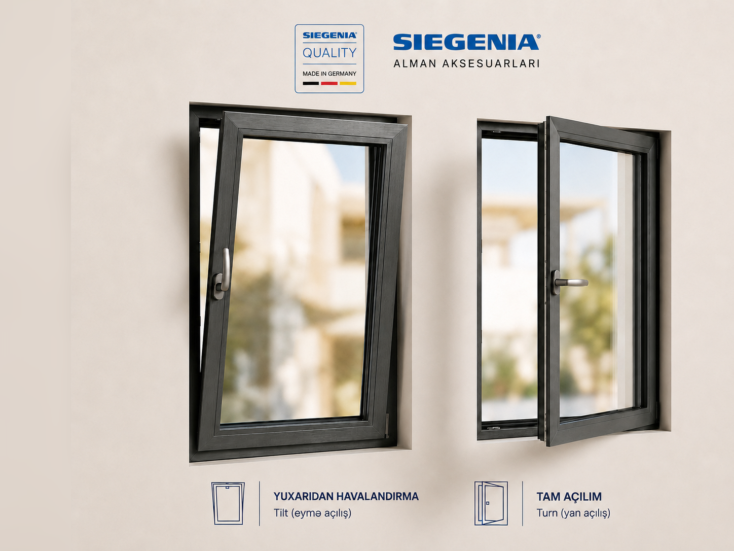 SIEGENIA PVC TITAN Pəncərə Sistemi